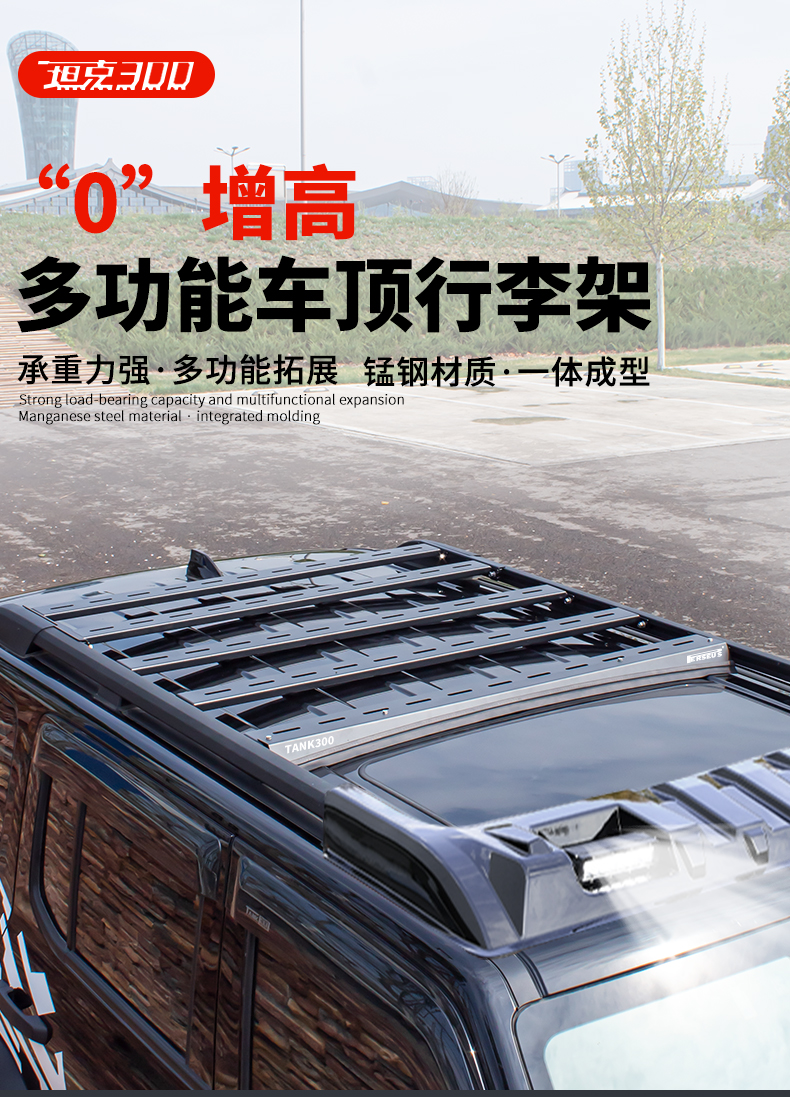 Tank 300 Roof Luggage Rack Ladder Modified Spoiler Tent Sunken 0 Heightening Luggage Frame Platform Whistle