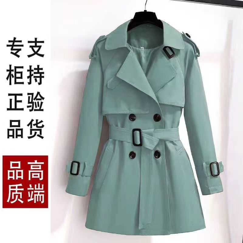 Short Coat Women's Small Mid-length British Elegant Slim 2024 Spring and Autumn New Thin All-match Coat Women