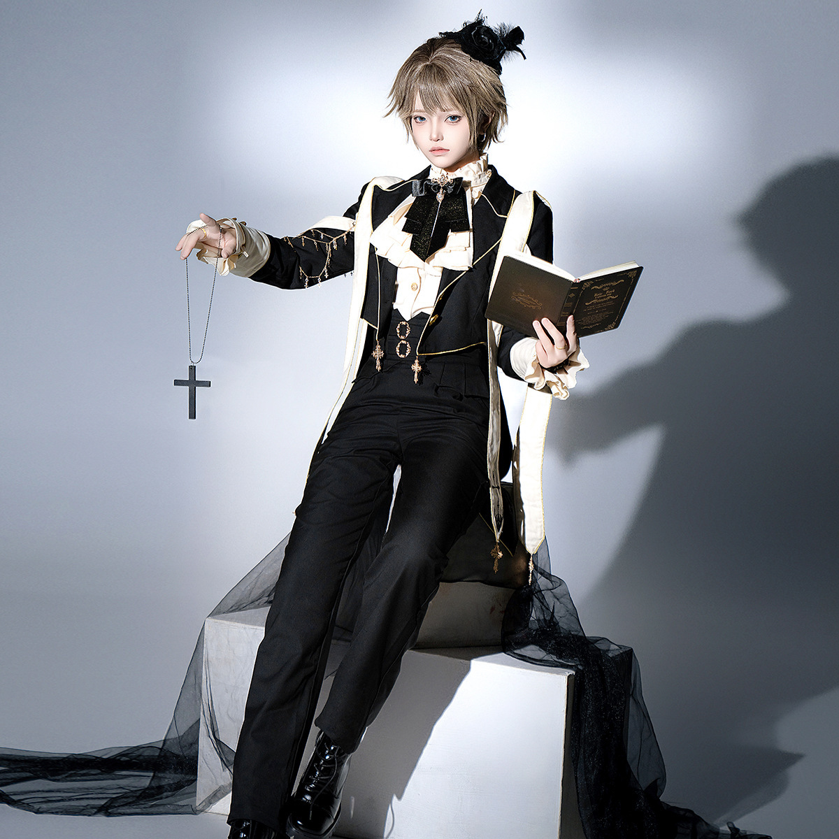 2026 Xiong Doujiang Original Prayer Prince Outfit Women's Lolita Jacket Shirt Pants Daily Set 7172