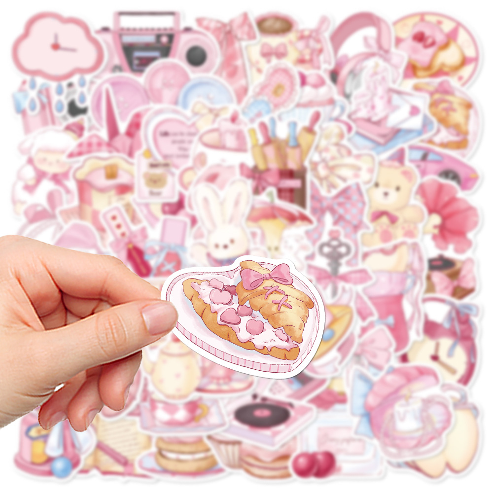 35g Weight Stickers Stationery Type 1 Set Quantity School, Graduation Occasion PVC self-adhesive Material Animal, Cartoon Pattern Cute Style 1 Set Animal Cartoon School Graduation PVC Self-adhesive Cute Stickers 3