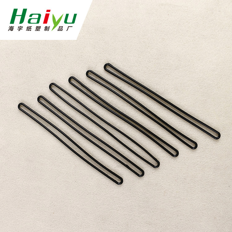 厂家现货行李吊牌配件吊绳日用橡胶黑色高弹性硅胶挂绳批发