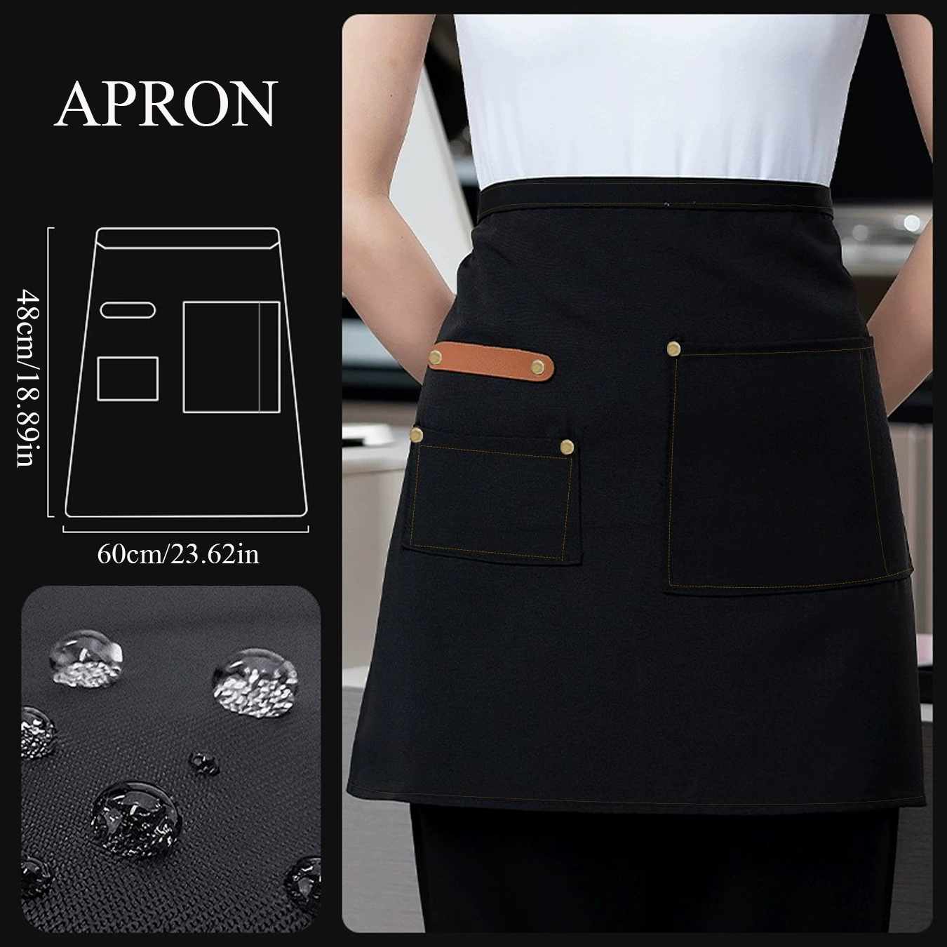 Специальное питание половина фартук водонепроницаемый холст молочный чай для мужчин и женщин