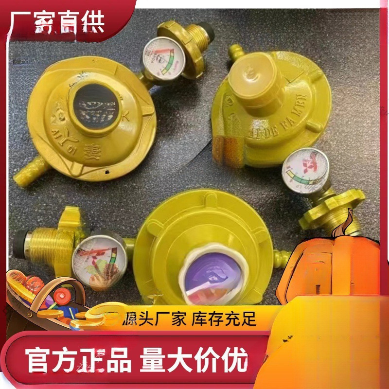 批发液化气防爆减压阀家用煤气罐钢瓶低压阀煤气灶阀带表稳压阀门