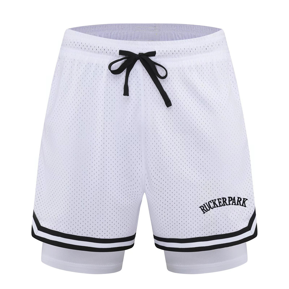 Amerikanische 3/4-Hose, modisch, für Jungen, Netzstoff, für Sport, Strand, Freizeit, Laufen, Fitness, schnelltrocknend, für den Transport zu Hause_voghion.com