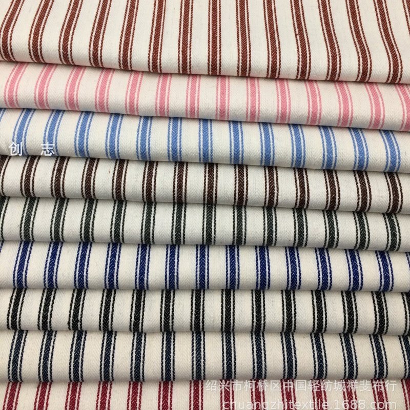 人字纹提花条纹布料手工艺品帽子玩具布服装面靠枕鱼骨纹竖条