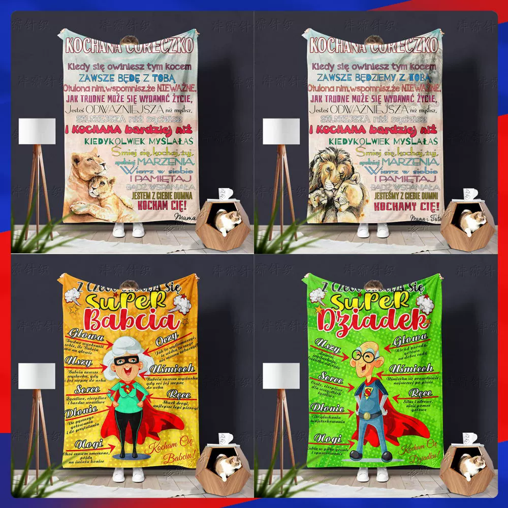 Одеяло для кондиционирования воздуха, ворсовое детское одеяло, теплая шерстяная простыня, трансграничное одеяло для семейных писем, одеяло с фланелевым принтом