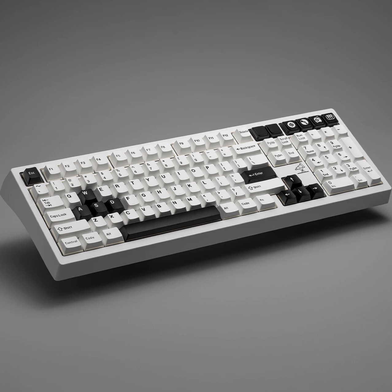 Wob Bow Black/White Keycap Pbt Two-Color Customized Original Factory Adapted to Wooting and Other Mechanical Keyboards