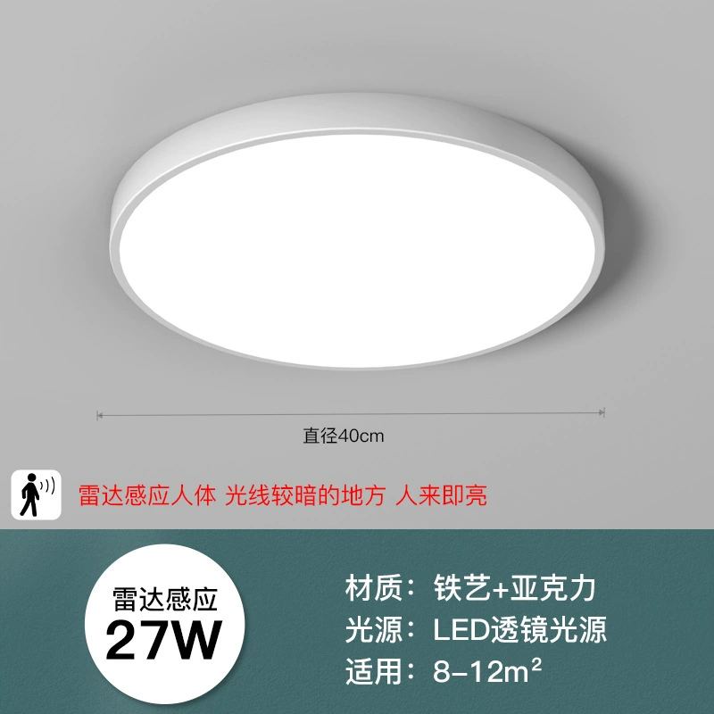 LED smart physiological induction ceiling light for corridor for stairs, human sensor