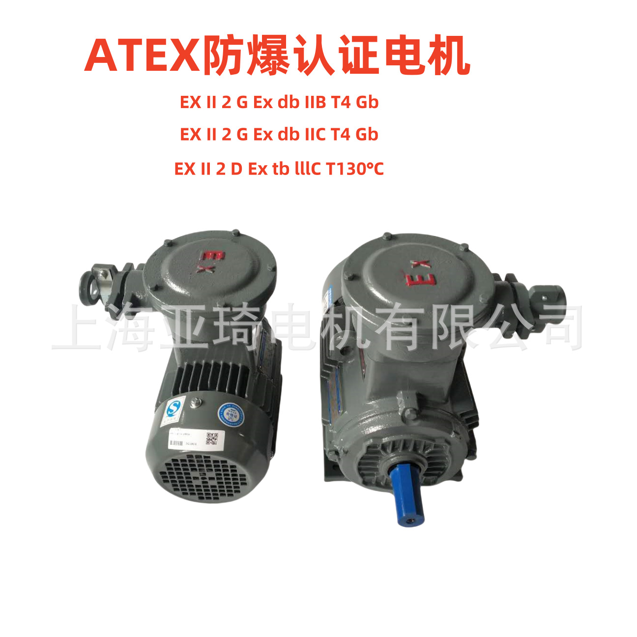 ATEX认证防防爆电机AEX II CT4 防爆马达上海上力防爆EX II BT4