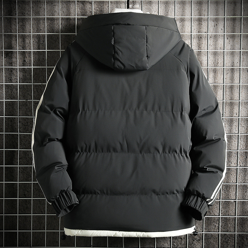 2023 Winter Neue dicke Kapuzenmode für Herren Casual Loose Zipper Baumwolljacke_voghion.com