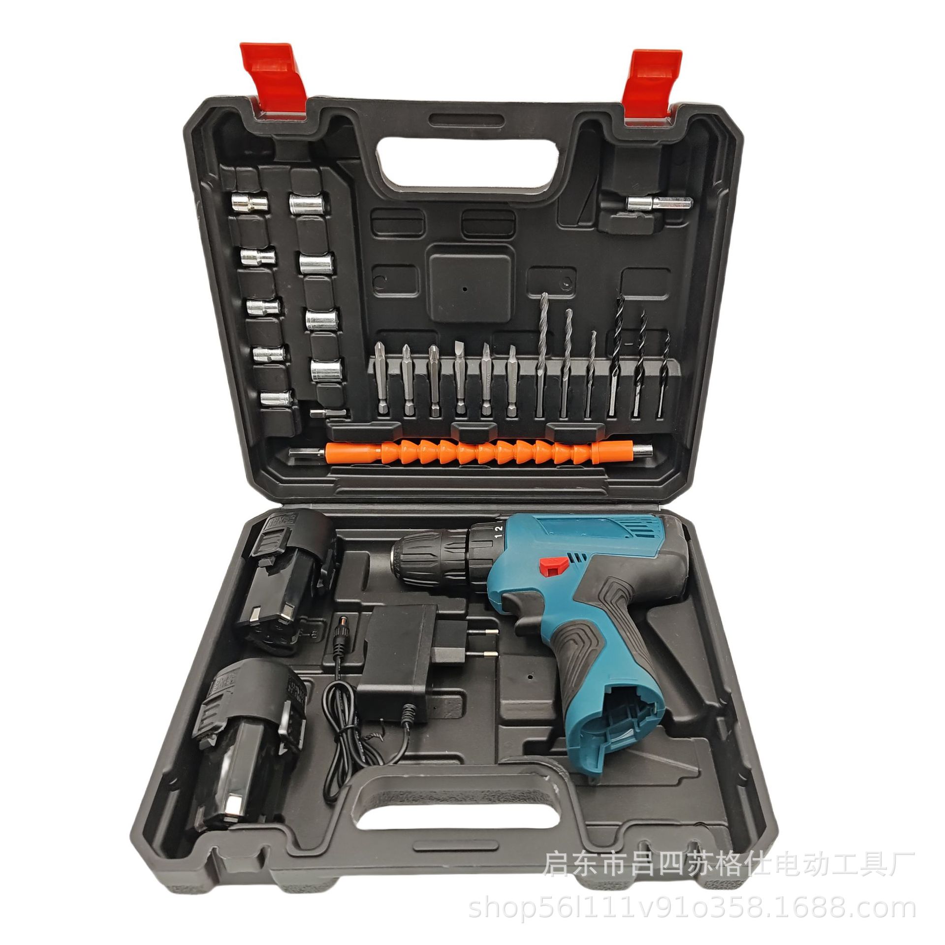 *工厂直销12v双速有刷充电式锂电手电钻多用途家用电动螺丝刀