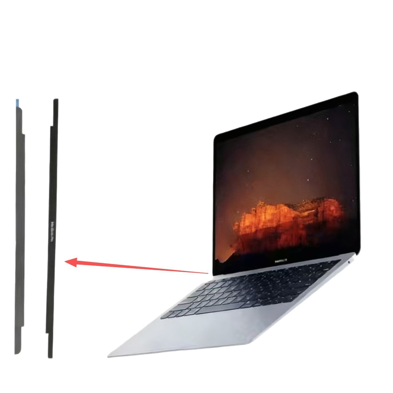 Barras de logotipo para MacBook A2491 A2681 A2485 A2442 Panel de vidrio