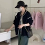 春秋新款2026黑色卫衣