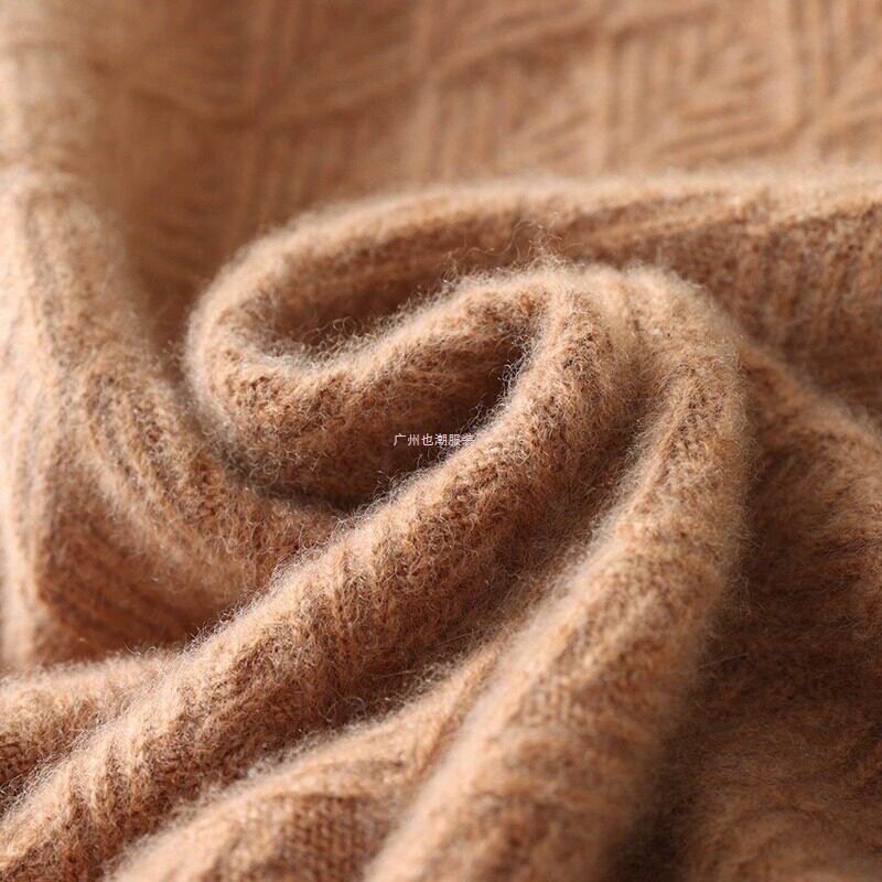 [Clearance Sale Cashmere] New Cashmere Sweater High-Neck Sweater for Women, Autumn and Winter Thick Loose Knit Base Sweater