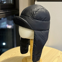 新款冬季羽绒棉防风保暖雷锋帽男女户外防风抗寒护耳帽滑雪东北帽