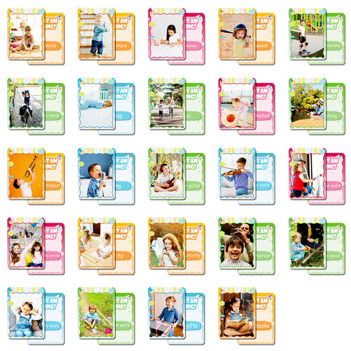 49 pieces/bag Baby Realistic Behavior Cognitive Training Cards Cross-border Amazon Educational Toys Preschool Education Flash Cards