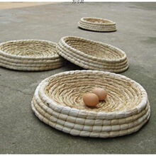 鸡生蛋窝户外散养编鸡窝下蛋窝家用稻鸡舍特大号产蛋窝鹅一件批发