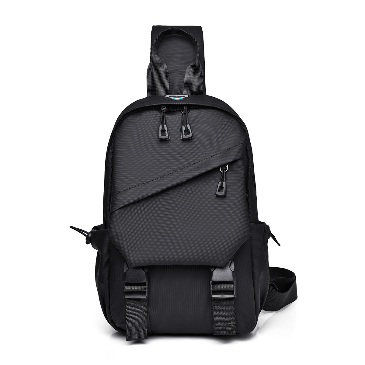 Bolso de pecho informal a la moda con múltiples bolsillos para hombre, bolso cruzado, nuevo bolso de hombro de gran capacidad para deportes de ciclismo al aire libre