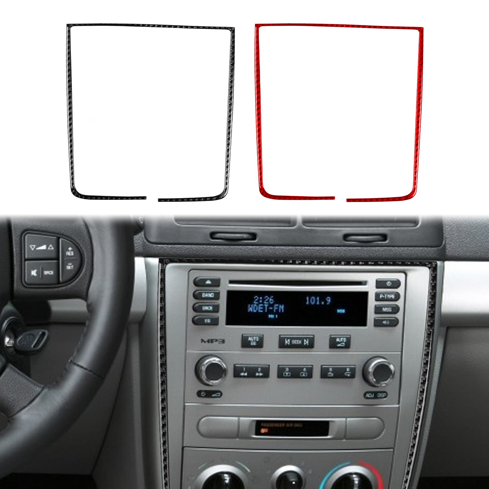 Suitable for Chevrolet 05-10 Cobalt carbon fiber interior modification central control gear steering wheel car lifting