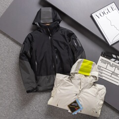 金标P棉内胆200g防寒服男士冬季滑雪棉服外贸冲锋衣工装棉衣外套