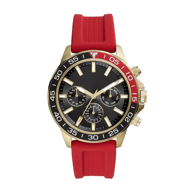Manufacturer wholesale new FS men's watch Fossil silicone quartz three-eye waterproof watch BQ2498 BQ2500 BQ2499