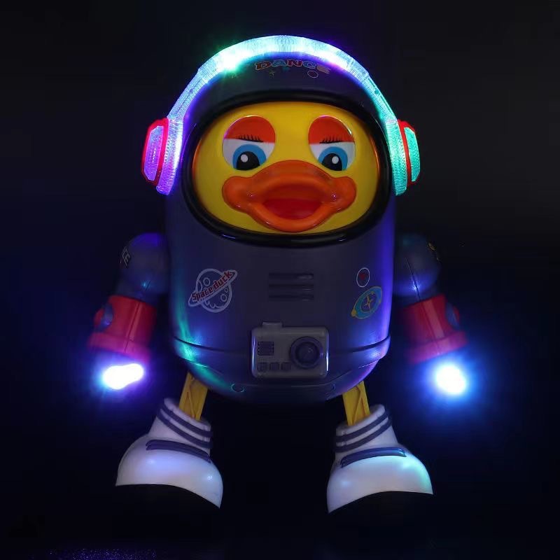 Singing and Dancing Space Duck Electric Cool Lighting Music Cute Duck Children's Toy Wholesale