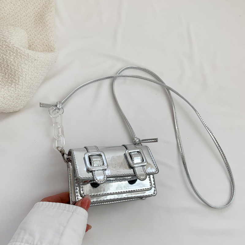 Borsa a tracolla piccola quadrata casual stile coreano, nuova collezione estiva 2024, con texture._voghion.com