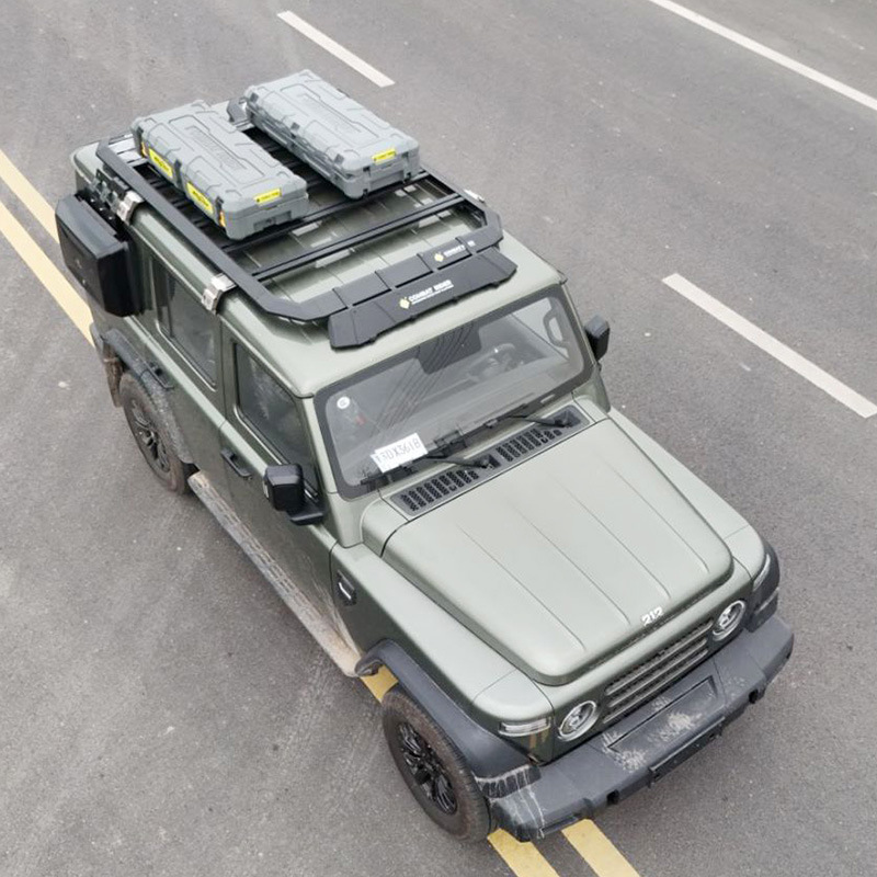 Beijing 212 roof rack ladder side account off-road modification roof expansion platform storage rack travel rack