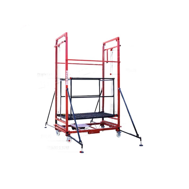 Elevador de construcción de construcción de construcción de plataforma elevadora eléctrica pequeña tipo plegable de elevación de trabajo aéreo