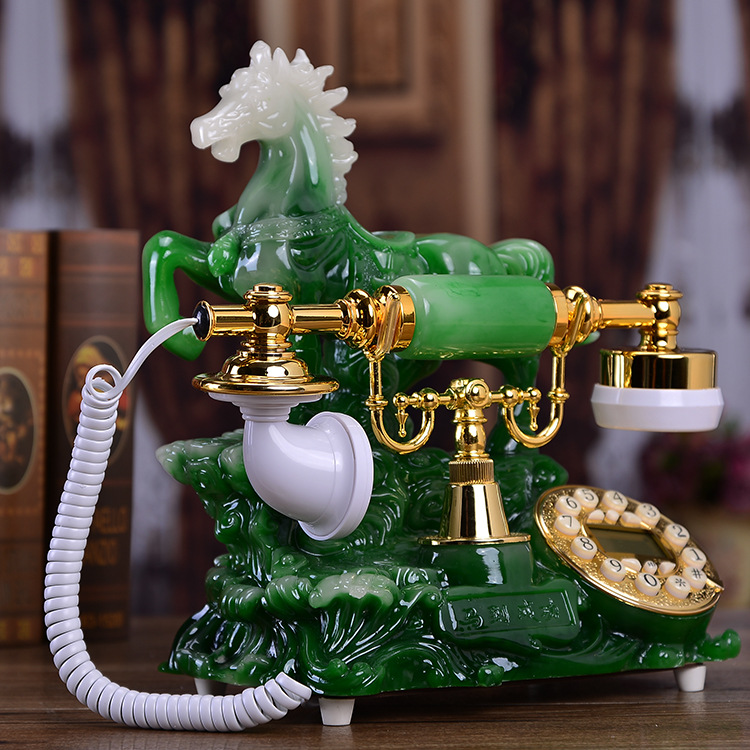 Mechanical double-bell version European retro telephone, American style creative telephone, home landline, wired, instant success.