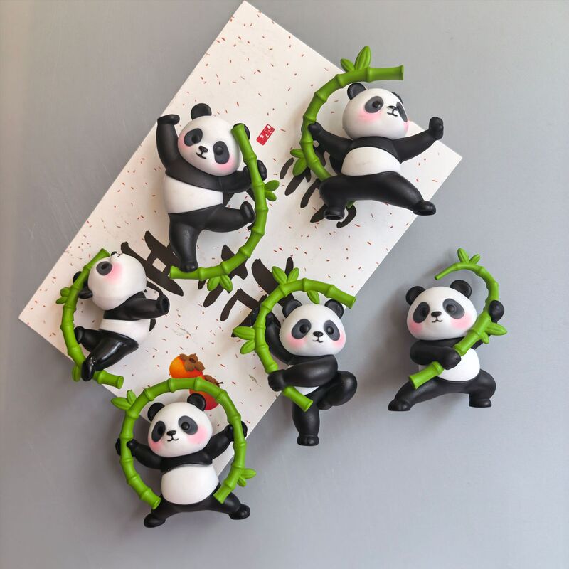 Wuzu Panda 3D Refrigerator Magnets - Creative Magnetic Decorations for Foreigners, Sichuan and Chongqing Travel Souvenirs and Cultural Products Wuzu Panda 3D Refrigerator Magnets - Creative Magnetic Decorations for Foreigners, Sichuan and Chongqing Travel Souvenirs and Cultural Products