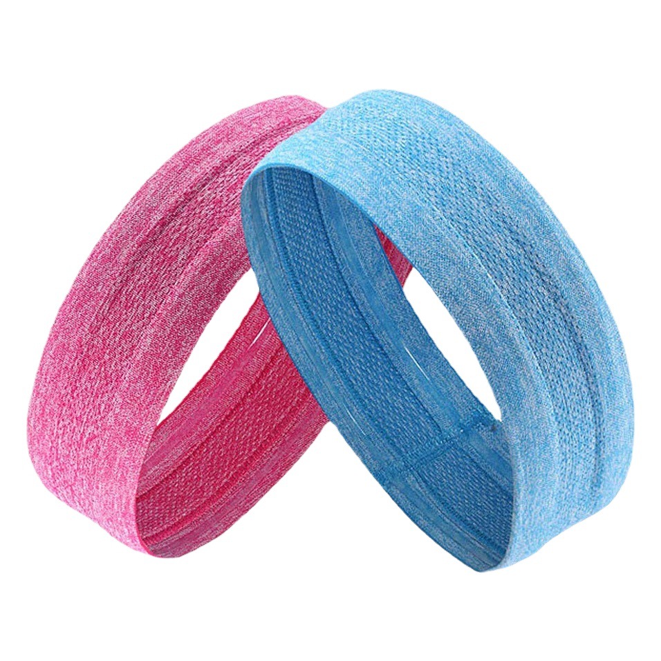 Ready Stock Running Sports Headband Fitness Non-Slip Anti-Sweat Band Yoga Hairband Hair Tie Tennis Headscarf Hot Selling Quick-Drying