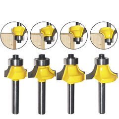 4件套圓角刀6柄常用圓角刀精品合金圓角刀修邊機刀頭倒角刀R角刀