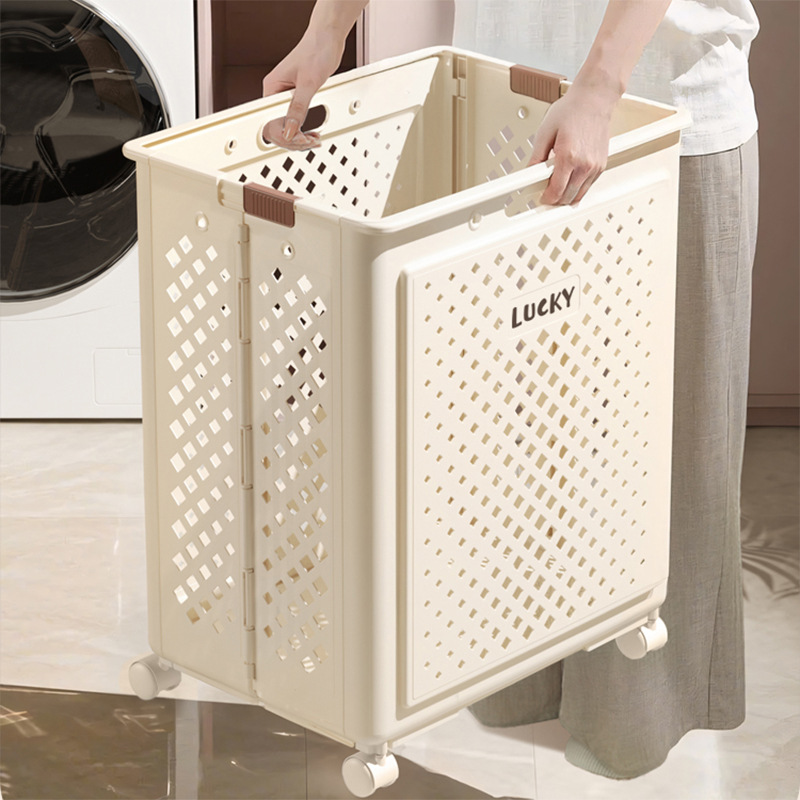 Dirty Clothes Basket Household Foldable Large Capacity Slot Bathroom Laundry Basket Toy Sundries Storage Basket Dirty Clothes Basket