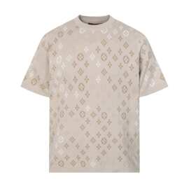 跨境·天花板品质26SS驴家撞色提花嵌花针织毛衣短袖上衣男女款