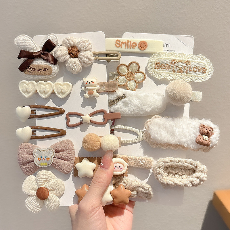 Peel de peluche para niños BB clip clip de peluche clip lateral para niñas lindas niñas toque de pelo para bebés