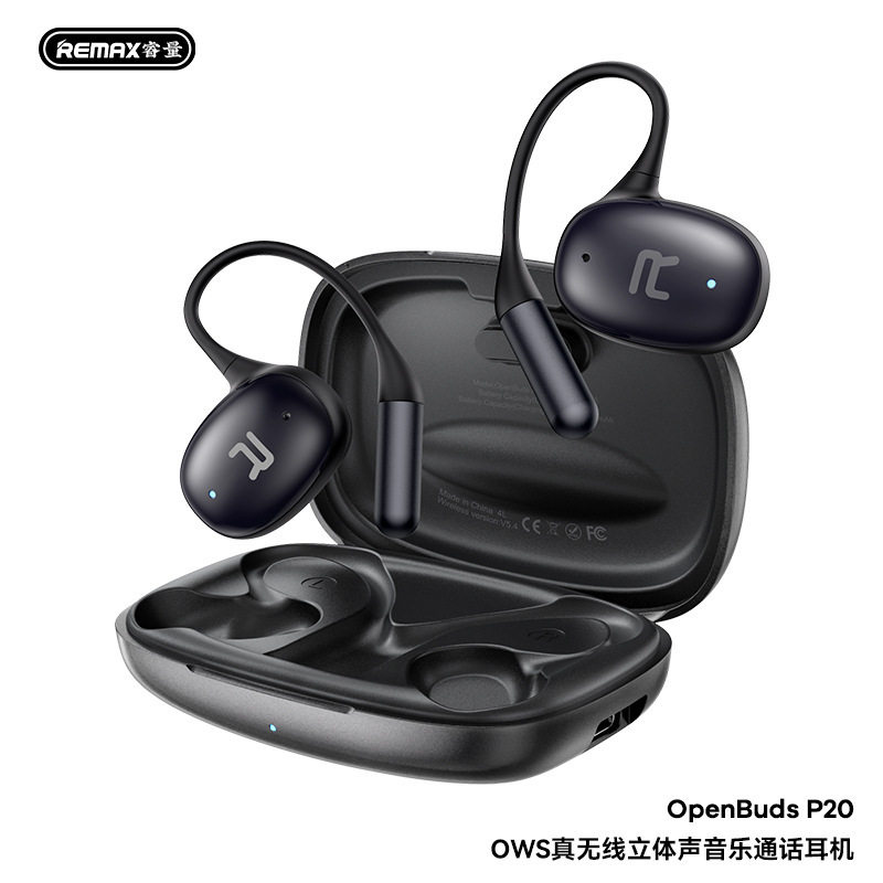 REMAX OWS トゥルーワイヤレス ステレオ 5.4 音楽ノイズリダクション Bluetooth ヘッドセット イヤーマウント 高品質 P20|undefined