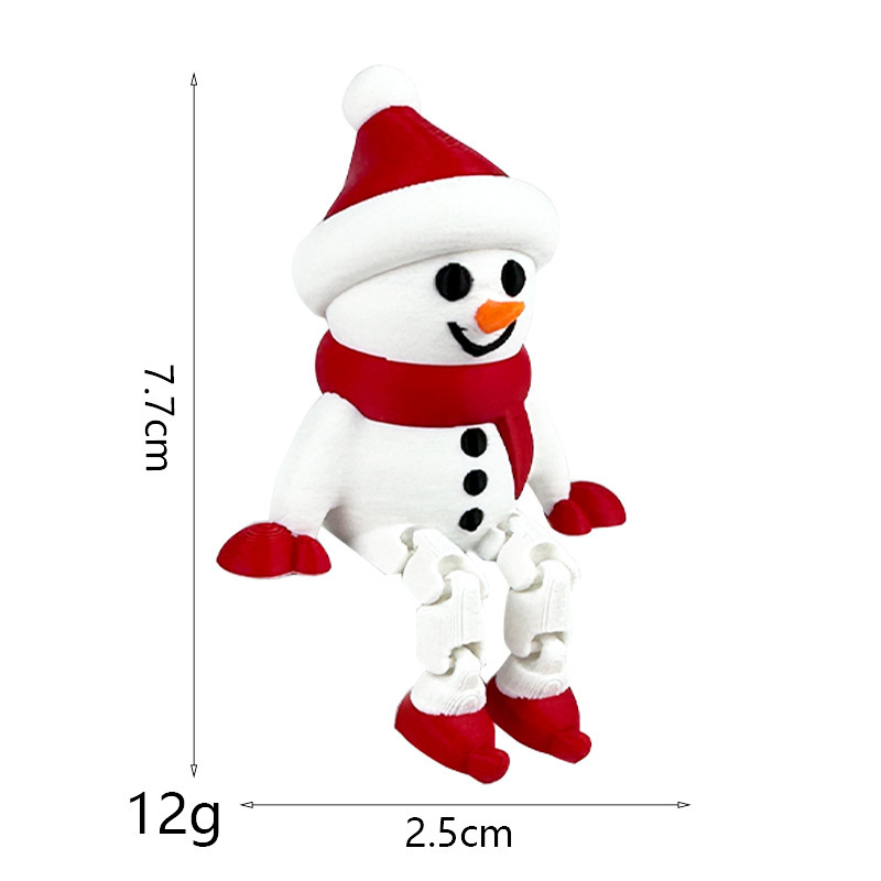 创意圣诞玩具3d打印圣诞树雪人麋鹿公仔包包挂件摆件节日礼物批发|undefined