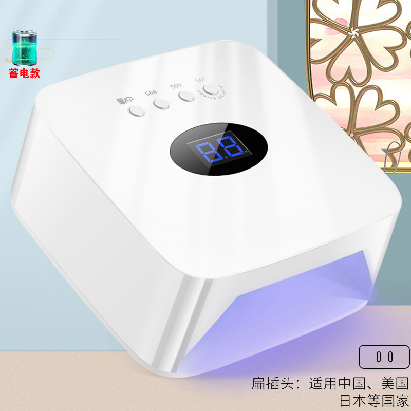 Nueva lámpara de manicura, batería, lámpara de fototerapia portátil inalámbrica, puesto de mercado nocturno de secado rápido, lámpara de cocción de uñas transfronteriza