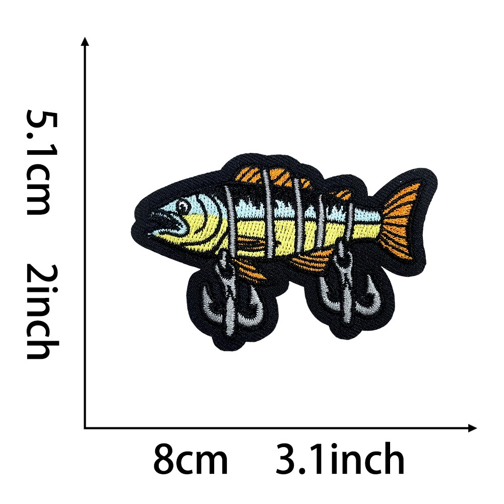 Embroidered Patch Set — Summer Beach & Surf Motifs, Assorted Designs, 6.3×5.1 cm