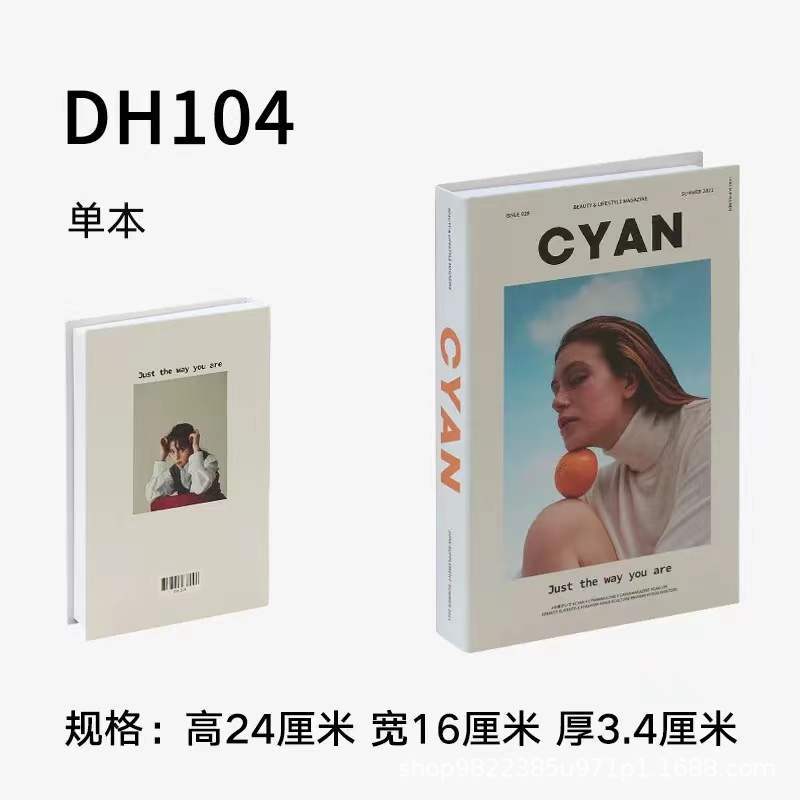 Libros falsos plegables estilo nórdico/INS, props de fotografía, decoración suave, muestra de fábrica