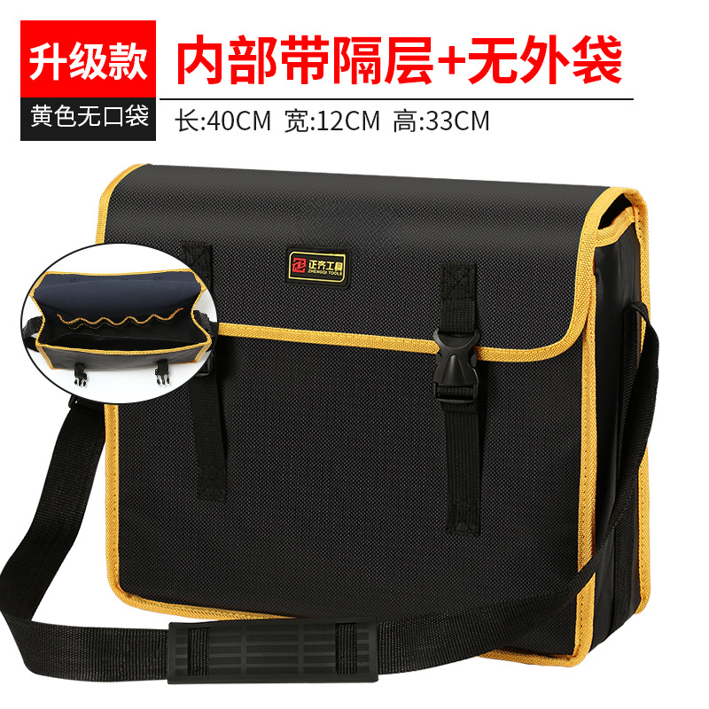 Paquete de herramientas eléctricas de lona gruesa, bolso multifuncional especial para el mantenimiento de la carpintería, bolso grande resistente y duradero para hombres