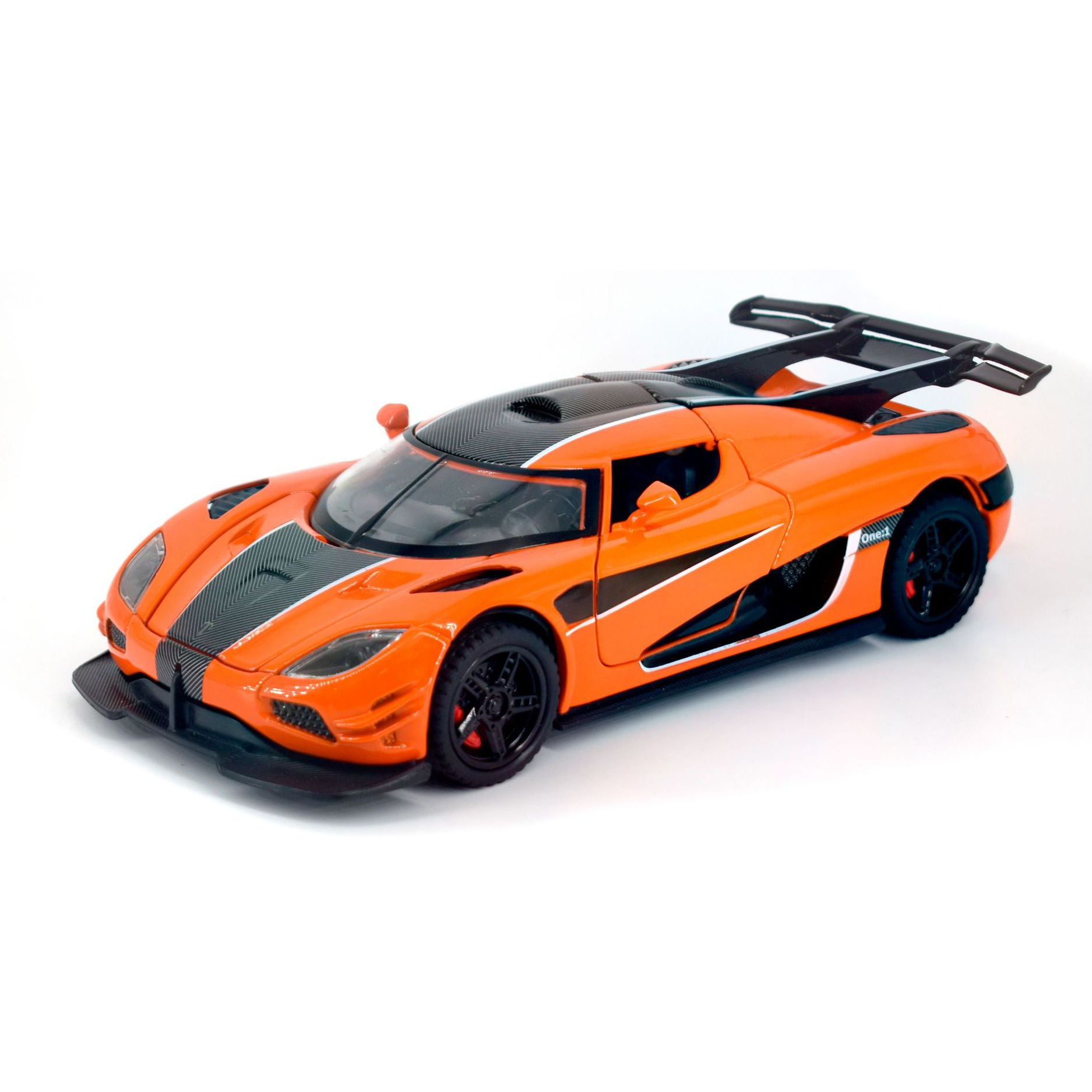 Xin'ao modelo de coche de aleación 1 a 32 Koenigseger ONE coche deportivo retroceso con sonido y luz coche de juguete decoración de modelo de sonido