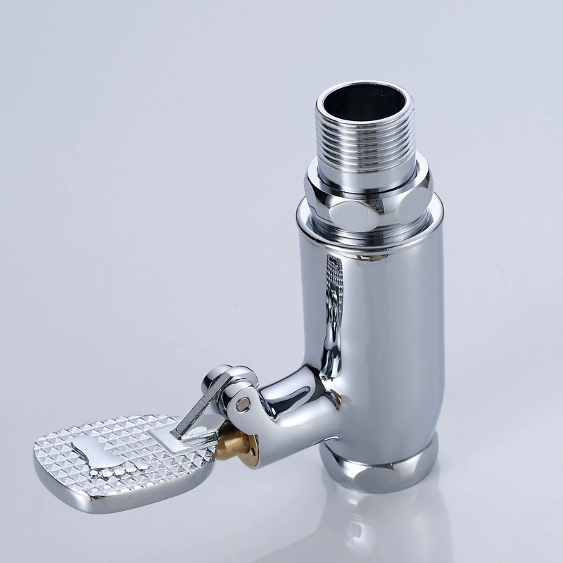 Squat toilet flush valve public restroom foot pedal flush switch toilet pan manual flush large toilet squat toilet delay valve