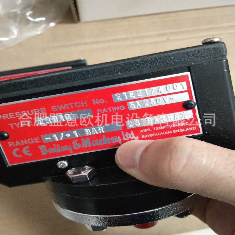 英国BAILEY&MACKEY压力开关 BAILEY&MACKEY压力表