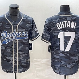 Baseball Uniform Jacket New High-End Trendy Men's Dodgers 17 Digital Printing 3D Street Hip-Hop Elite Fan Version