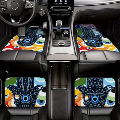 Avtomobil döşəmə paspasları – personalized cartoon universal car mat - personalized-floor-mats-9-3545cm-two-piece-set