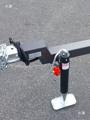 Modified Rv Trailer with Car jack