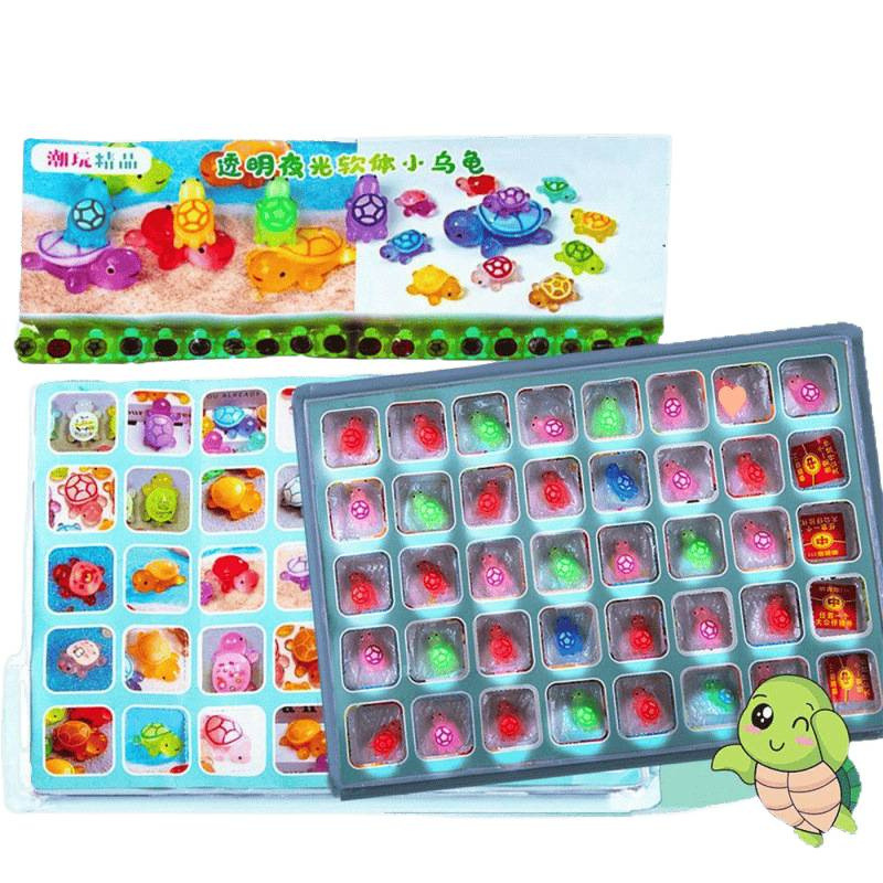 Luz nocturna pequeña tortuga cavidad cavidad música caja ciega desmontaje Le2025 nuevo año de la serpiente de la tortuga movimiento