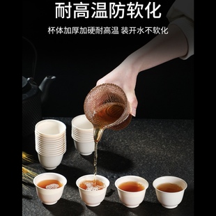 ♀ Rice Husk Disposable Water Cup Kung Fu Tea Cup Small Portable Tea Set Office Home Tea Cup Thickened
